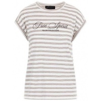 Elvira top Luna - Striped Creme