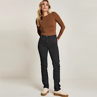 Para Mi broek Angie denim - Pure Black