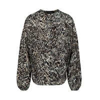 Elvira blouse Sanne - Navy snake