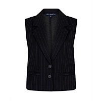 Red Button gilet SRB4625 Waistcoat pinestripe - Black