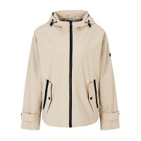 Covered jas Fae - Stone beige