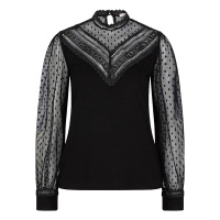 Esqualo top W23-30729 - Black