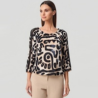 Batida top 2383-Black luxe print