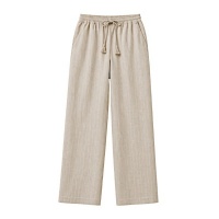 Elvira Broek Jessie - Sand/Stripe linen