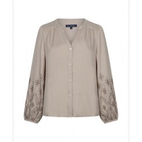 Red Button blouse SRB5152 - light Truffle