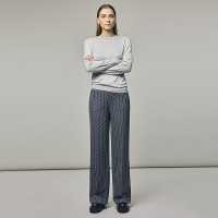 Corel broek Lilly Jaquard lurex - Anthra melange