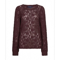 Red Button top SRB5068 - Lace Burgundy