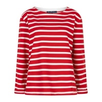 Red Button sweater SRB4755 Terry stripe - Red
