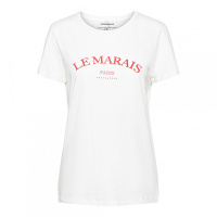 &Co Women t-shirt Sasha - White/Flamingo