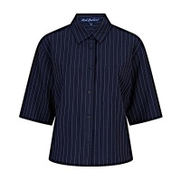 Red Button blouse SRB4777 Nora pinstripe - Darkblue