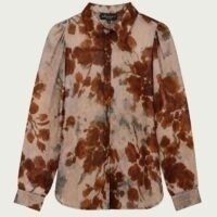 Elvira blouse Angela - Blue frost blossom