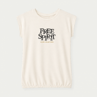 Elvira top Free spirit - Ecru