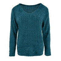 FOS trui Bella chenille - Petrol