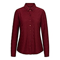 &Co Women blouse Lotte Jaquard - Wine Red