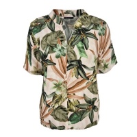Fos top Doortje botanic blad - Army