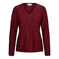 &Co Women top Lonneke Jaquard - Wine Red