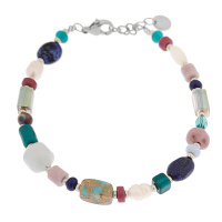 Label Kiki armband Abu - silver