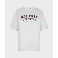 Esqualo t-shirt F26-05536 - Offwhite/Merlot