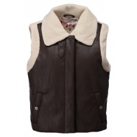 K-Design bodywarmer D752L-Chocolate brown