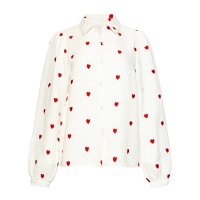 Smashed Lemon blouse 26080 - White/Red