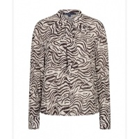 Red Button blouse SRB5061 Zebra - Espresso