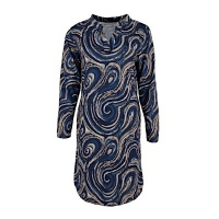Fos Amsterdam jurk Andrien Swirl - Navy