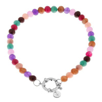 Label Kiki armband Disco beads silver