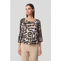 Batida top 2383-Black luxe print