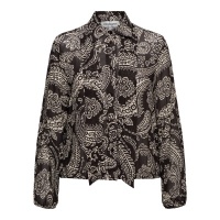 &Co Women blouse Alisha Polka - Dark chocolate