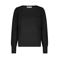 Red Button top SRB4750 Sweet puff sleeve - Black