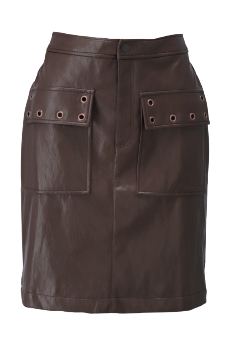 K-Design rok D755L-Chocolate brown