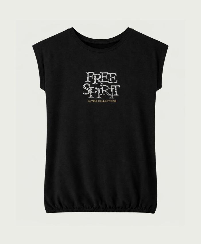 Elvira top Free spirit - Black