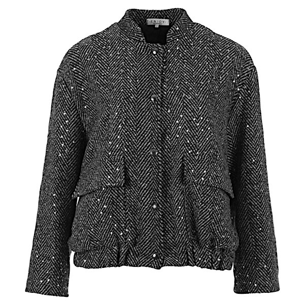 Enjoy bomber jasje 509221 - Grijs Enjoy bomber jasje 509221 - Grijs