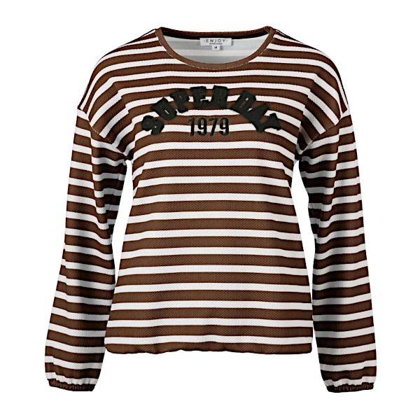 Enjoy sweater 183127 - donker Bruin