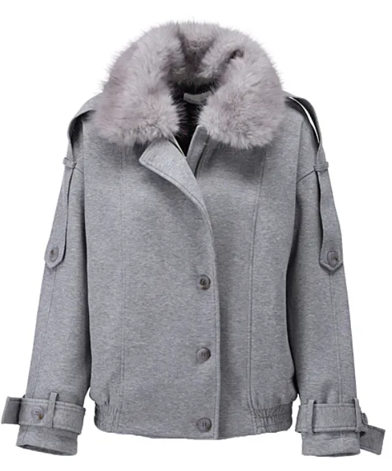 K-Design jasje D505L-Grey melange