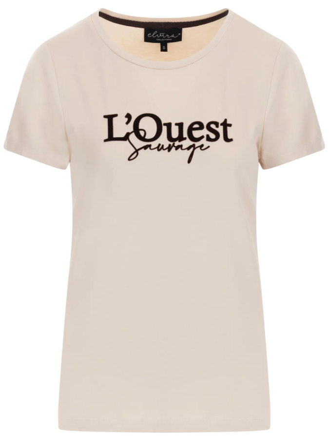 Elvira t-shirt L'Quest - Warm Ivory