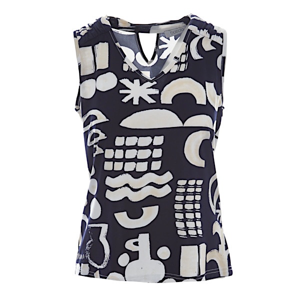 Batida top 2411-Marine harmony print