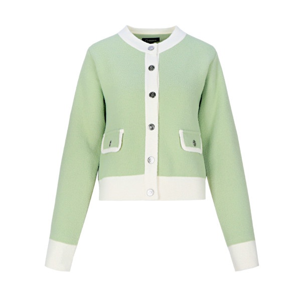 G-Maxx jasje Maisy knit - Moss/Woolwhite 