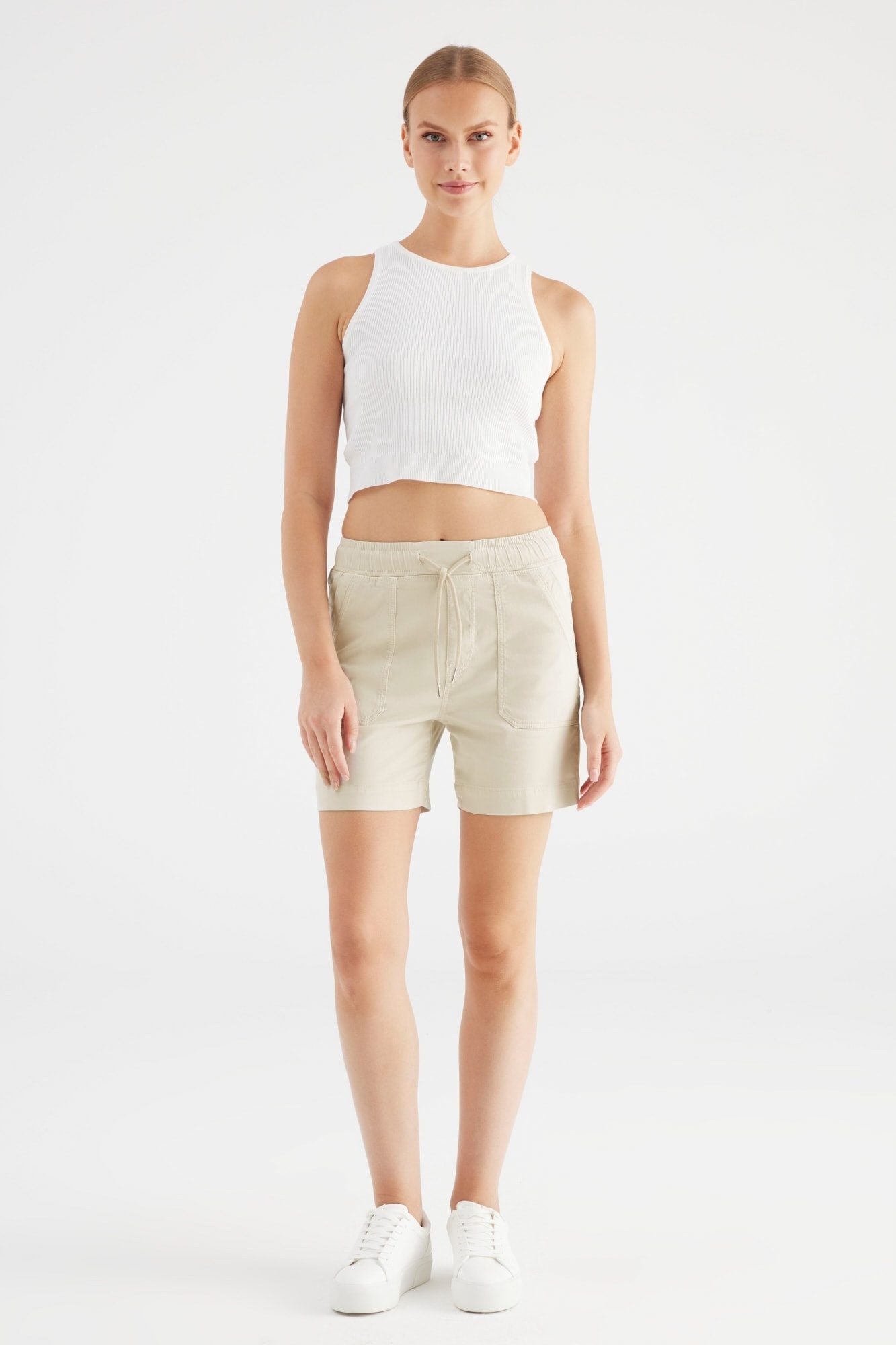 COJ Denim short Agnes - Beige