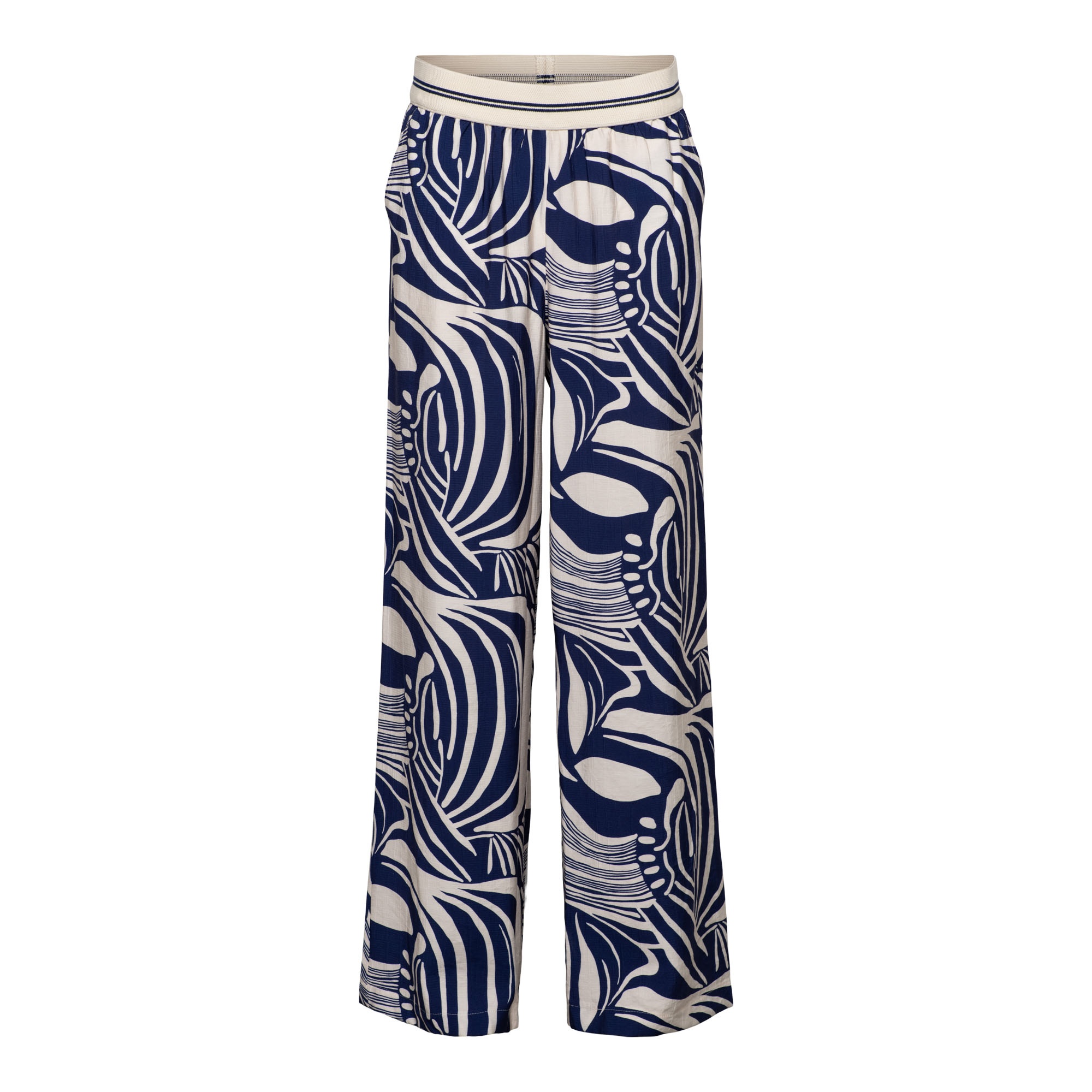 &Co Women broek Nessy Weave - Blue multi