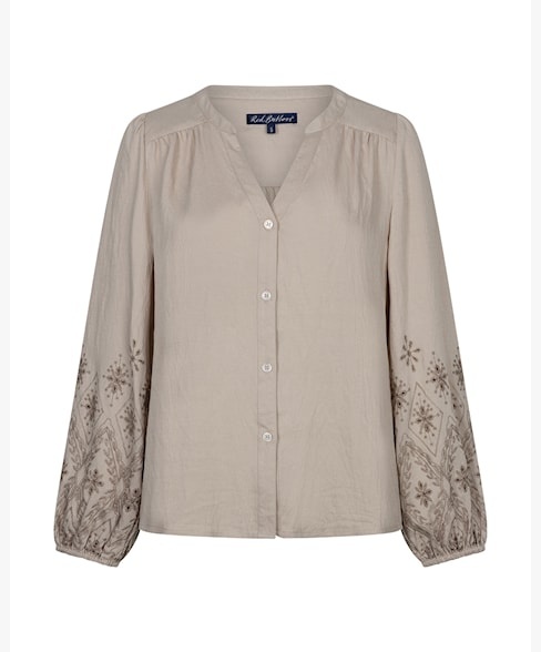 Red Button blouse SRB5152 - light Truffle