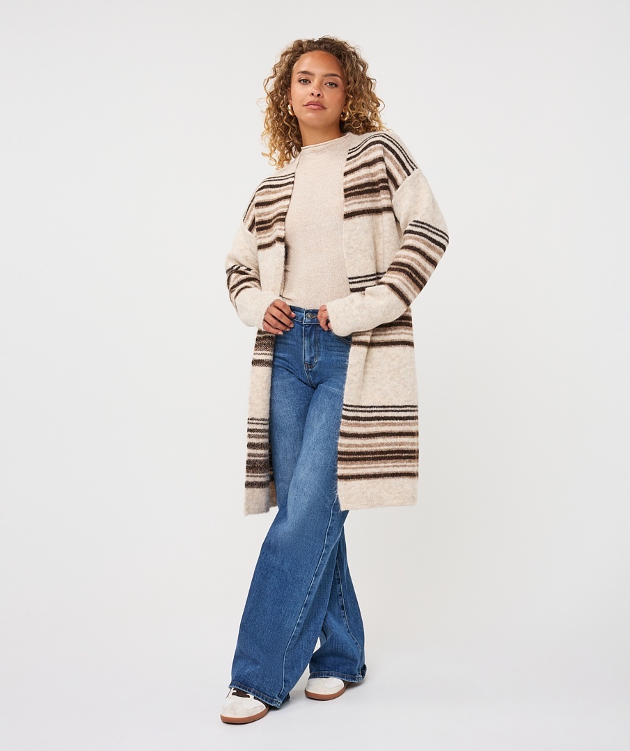 Esqualo vest F26-18504 - Biscuit Melange