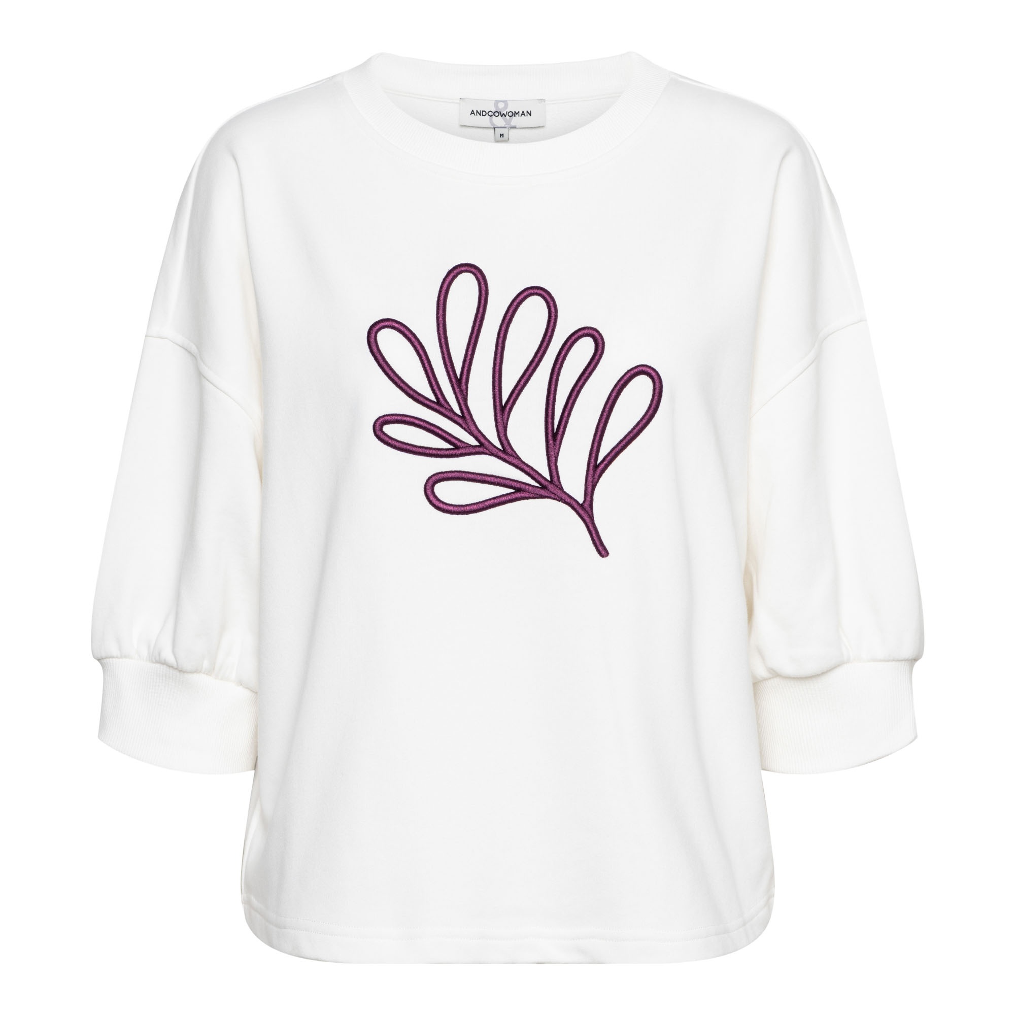 &Co Women sweater Leaf - Offwhite &Co Women sweater Leaf - Offwhite