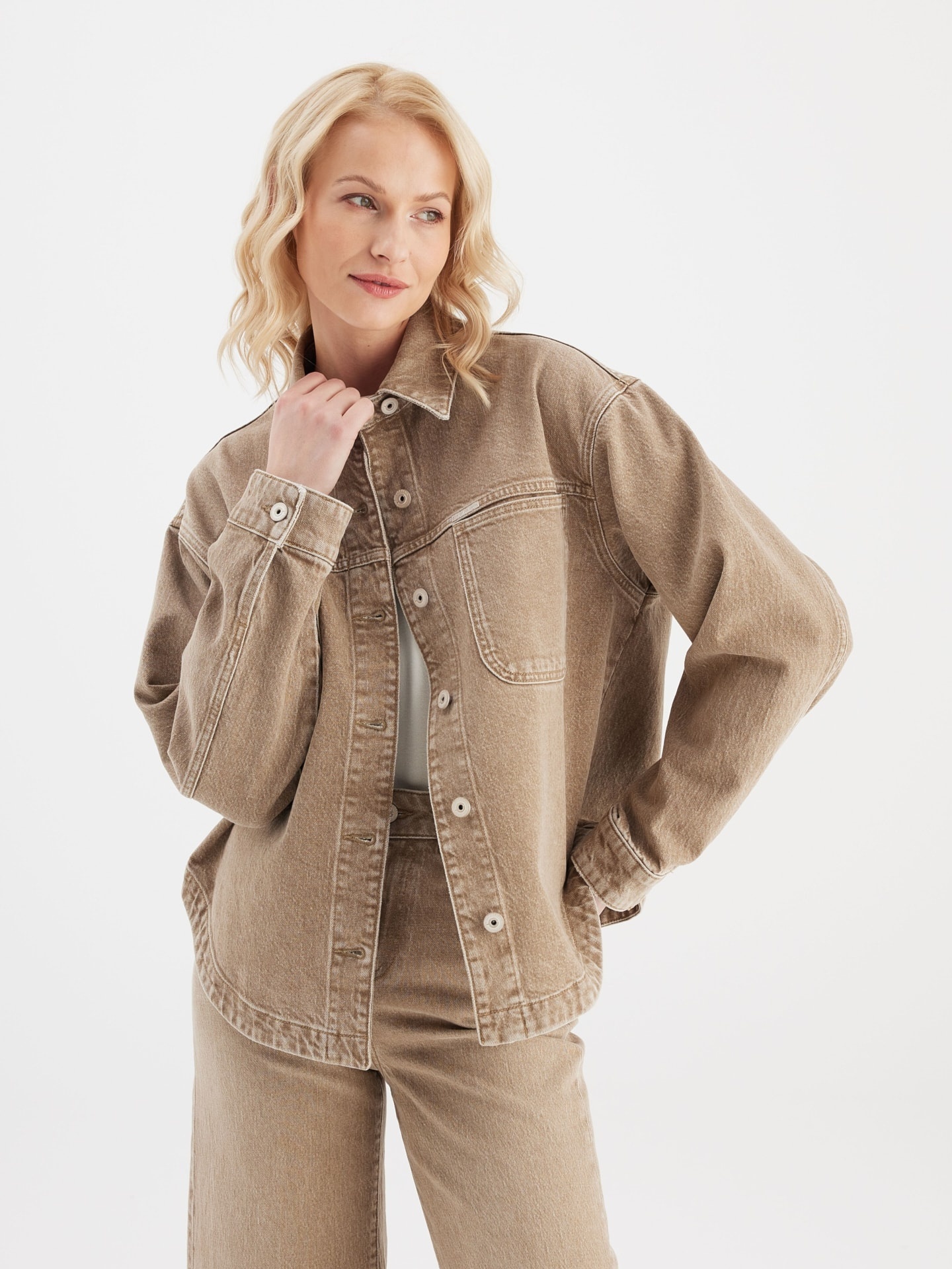 COJ Denim spijkerjasje Tamara - Peanut Denim