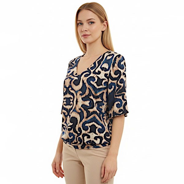 Batida top 2389-Marine harmony print