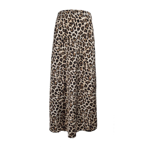 FOS rok Mea panter satijn - Camel