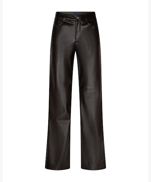 Red Button broek SRB5077 Colette faux leather - Espresso