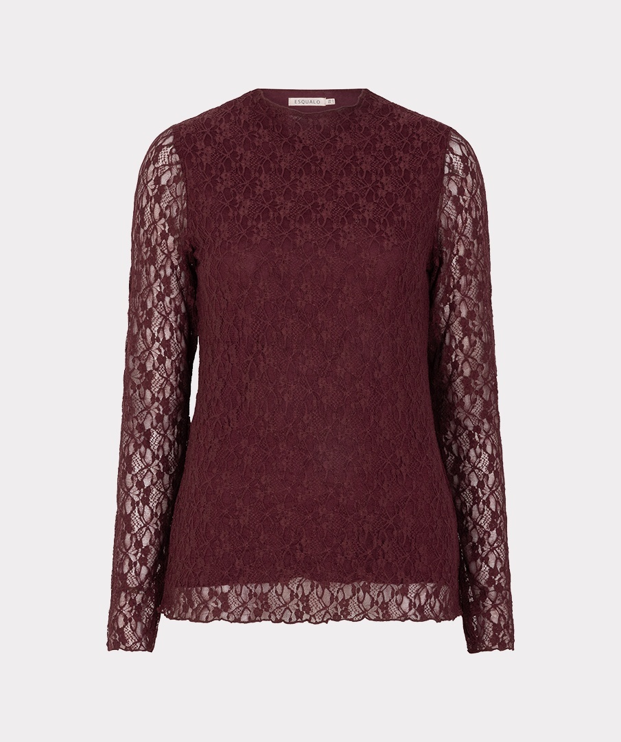 Esqualo top F26-30504 - Merlot