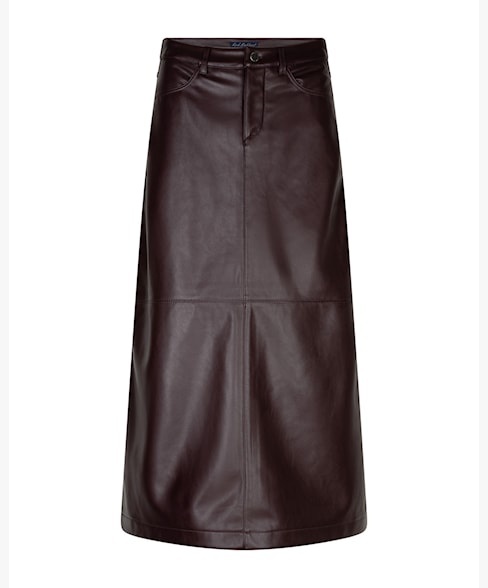 Red Button rok SRB5078 Aline faux leather - Burgundy
