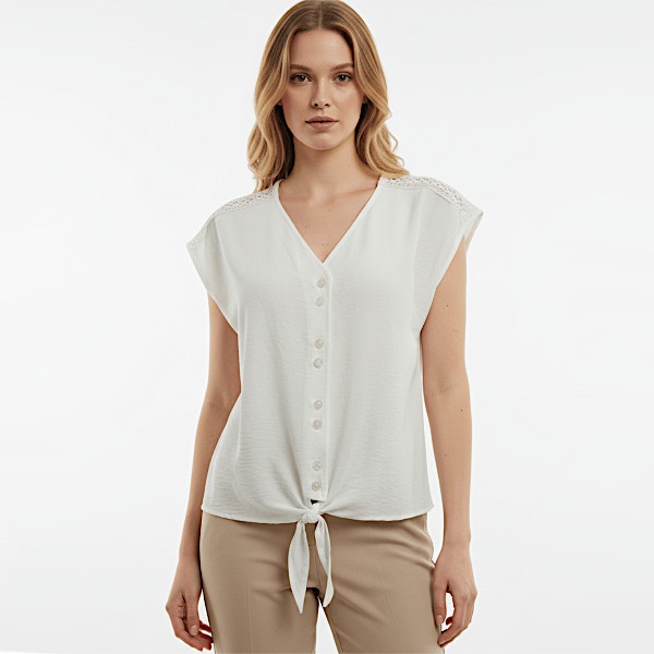 Batida blouse 2486 - Ecru